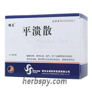Ping Kui San for peptic ulcer and reflux esophagitis